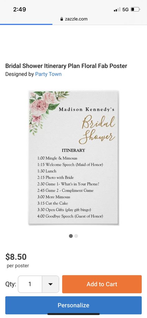 Bridal Shower Itinerary, Wedding Itinerary Template, Wedding Itinerary, Bridal Shower Diy, Itinerary Planning, Shower Diy, Itinerary Template, Maid Of Honor, Shower Ideas