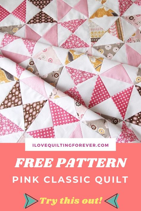 Hourglass Quilt Pattern Free, Hourglass Quilt Pattern, Hourglass Quilt, Beginner Quilting Projects, Rag Quilt Tutorial, Girl Quilts Patterns, Baby Quilt Pattern, Classic Quilts, Baby Quilt Patterns