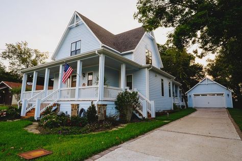 Browse beautiful house plans provided by Southern Living - ranging from Cabins and Cottages to English Manors and Farmhouses.   Custom built home | Southern Living| The British Builder | cottage | country home Four Gables House, Four Gables House Plan, Four Gables Farmhouse, Four Gables, Old House Exterior, Modern Cottage Homes, House Plan Modern, Gable House, Storybook Homes