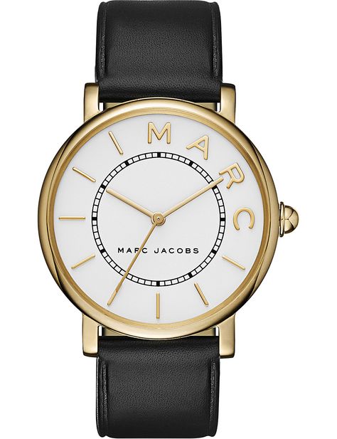 MARC JACOBS Roxy gold watch Marc Jacobs Designer, Marc Jacobs Jewelry, Marc Jacobs Watch, Hand Watch, Watches Unique, Casual Watches, Classic Watches, White Dial, Marc By Marc Jacobs