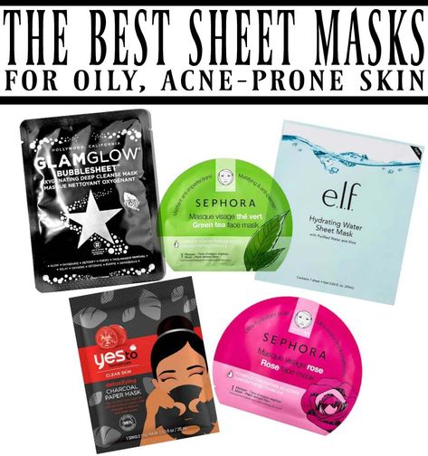 Best Sheet Masks, Clear Skin Face Mask, Mask For Oily Skin, Oily Skin Care Routine, Combination Skin Type, Sheet Masks, Skin Care Steps, Oily Skin Care, Skin Remedies