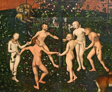 Cranach the Elder, Golden Age, detail 1 | Lucas Cranach the … | Flickr Cranach The Elder, Lucas Cranach, Van Eyck, Dance Paintings, Albrecht Dürer, The Golden Age, Dance Art, Tempera, Art Pages