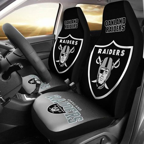 Raiders Car, Las Vegas Raiders Logo, Fabric Installation, Raiders Logo, Logo Car, Vest Style, Car Seat Cover Sets, Las Vegas Raiders, Art Texture