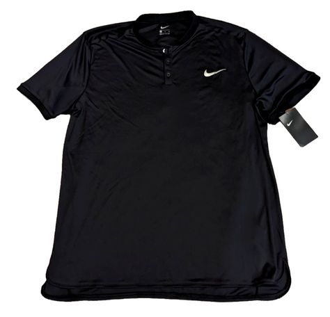 Nike Court Dri-FIT Advantage Premier Tennis Polo Shirt Mens XL Black 729384-010 Tennis Polo Shirt, Tennis Polo, Nike Tennis, Brands Outlet, Active Wear Tops, Dri Fit, Tennis, Active Wear, Polo Shirt