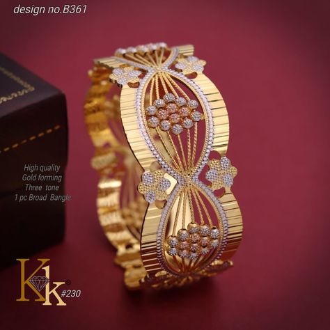 *Gold-Forming Bangles,* _Elegance Within Reach:_ **Exquisite Beauty, Unmatched Affordability, a Stunning Alternative to Solid Gold."** 18kt gold forming, Two Tone, Light weight, Nickle and Iron free Looks like real gold👌 Sizes 2*4, 2*6, 2*8, 2*10 Solid Gold Bangle, Lehenga Red, Gold Bangles For Women, Gold Bangle Set, Gold Bridal Jewellery Sets, Gold Jewelry Stores, Bangles Design, Chur, Sleeves Designs For Dresses