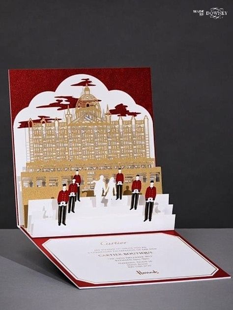 Bespoke pop-up invitation created for the opening of the Cartier boutique in Harrods #madebydowney #popupinvitation #bespokeinvitation #luxury Cartier Boutique, Laser Cut Projects, Luxury Invitation Card, Free Powerpoint Templates Download, Pop Up Invitation, Brand Pop, Luxury Invitation, Humble Beginnings, Event Gifts