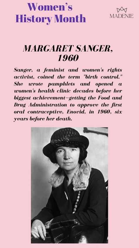 Women History, Margaret Sanger, Women's History, Women’s History, Womens History Month, Birth Control, Women In History, Womens Rights, Womens Health