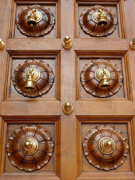 Temple Doors Design, Temple Main Door Design, Temple Wooden Door Design, Temple Doors Indian, Traditional Doors Indian, Temple Door Design, Temple Doors, Temple Door, Wood Front Entry Doors