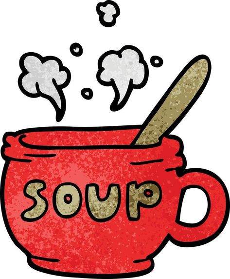 cartoon doodle of hot soup Soup Cartoon, Presentation Boards, Cartoon Doodle, Winter Soups, Hot Soup, Graphic Templates, Cartoon Images, Free Clip Art, Christmas Presents