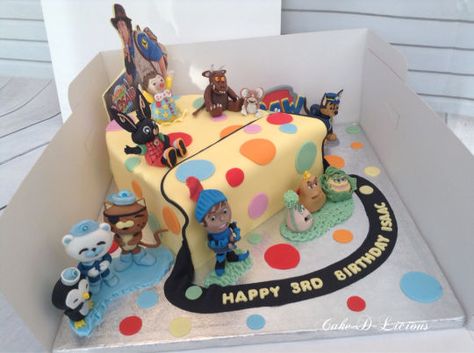 CBEEBIES themed Cake Cbeebies Cake, Chase From Paw Patrol, Matilda Cake, Mr Tumble, Mike The Knight, Lily Cake, Baby Boy 1st Birthday Party, Unicorn Birthday Cake, Baby Shawer