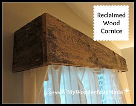 Wood Valance For Sliding Glass Door, Window Valance Box Wooden, Diy Wood Cornice, Rustic Wood Valances For Windows, Window Cornices Wooden, Wooden Cornices For Windows, Wood Window Valance Ideas, Wood Cornice Board Ideas, Diy Wood Valances For Windows