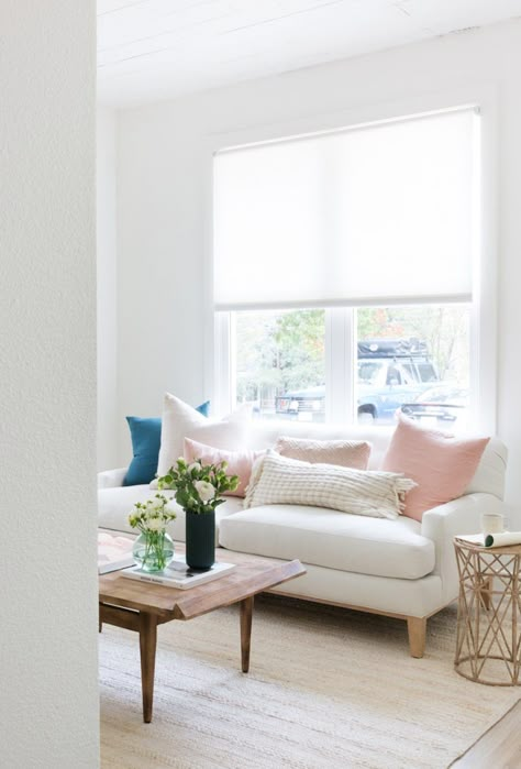 5 Things You Should Know Before Buying Window Treatments Roller Shades Living Room, Hygge Vibes, The Shade Store, Maiden Home, Camille Styles, Shade Store, Goals Ideas, Shop Window Design, Window Room