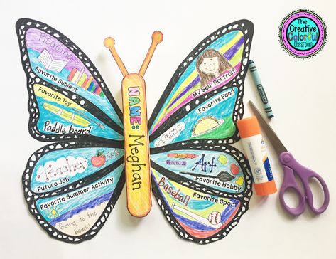 Butterfly All About Me Posters! They are double-sided and look great hanging in the classroom! Butterfly Bulletin Boards, Butterfly Classroom Theme, Butterfly Classroom, Butterfly Bulletin Board, Butterflies Classroom, All About Me Project, About Me Poster, All About Me Poster, Crafts 2023