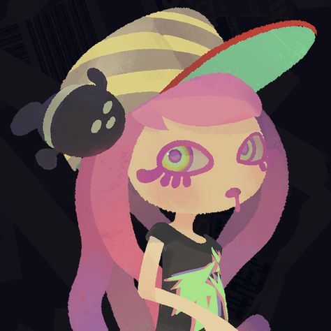 harmony of chirpy chips from splatoon 3 Splatoon 3, Pin Search, Splatoon, Nintendo, Cute Outfits, On Twitter, Twitter, Pink, Art