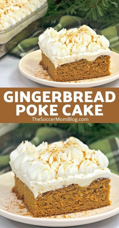 Moist Gingerbread, Desserts Recipes Easy, Gingerbread Dessert, Perfect Christmas Dessert, Dinner 2023, Cheesecake Oreo, Easy Gingerbread, Fitness Mom, Poke Cake Recipes