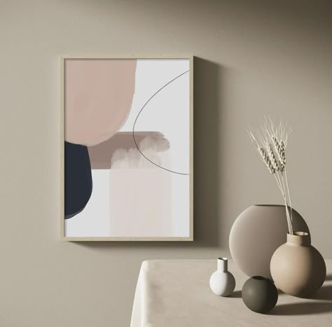 Modern Abstract Painting Diy, Neutral Painting, Wall Art Scandinavian, Wall Art Beige, Neutral Print, Abstract Painting Modern, Abstract Painting Techniques, Painting Modern Art, Modern Art Paintings Abstract