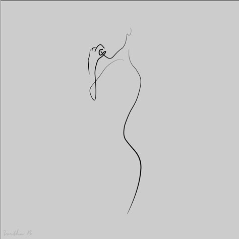 WOMAN | BODY on Behance Silouette Tattoo, Line Drawing Tattoos, Mujeres Tattoo, One Line Tattoo, Bestie Tattoo, Minimalist Abstract Art, Clever Tattoos, Silhouette Tattoos, Simple Line Drawings