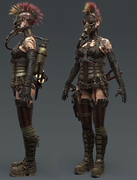 Apocalypse Clothing, Steampunk Character, Apocalypse Character, Post Apocalyptic Costume, Concept Drawing, Wasteland Weekend, Apocalypse World, Post Apocalyptic Art, Post Apocalyptic Fashion