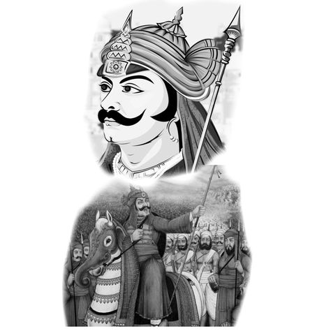 Maharana Pratap Tattoo Design, Maharana Pratap Tattoo, Maharana Pratap, Tattoo Sketches, Back Tattoo, Tattoo Design, Tattoo Designs, Life Quotes, Princess Zelda