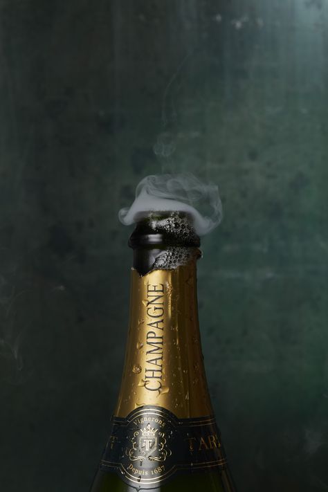 Champagne Bottle. Photo by Vince Noguchi Champagne Product Photography, Champagne Bottle Aesthetic, Lyric Book, Champagne Brands, Champagne Birthday, Champagne Corks, Champagne Bar, Fancy Drinks, Glass Of Champagne