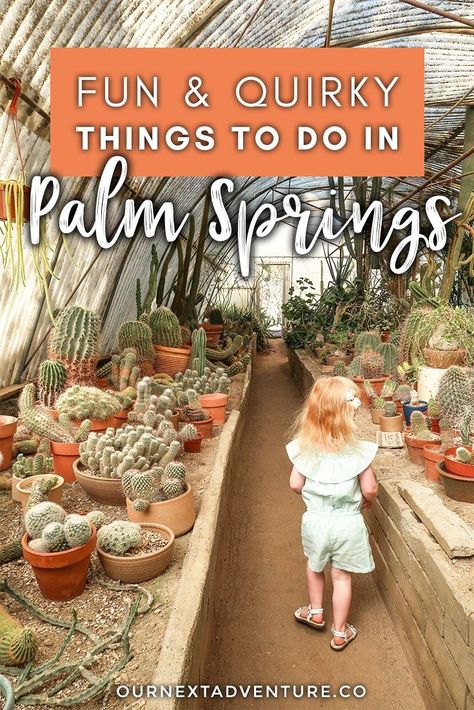 The best things to do in Palm Springs that are fun, quirky, and so full of kitsch. #palmsprings #socal #california #familytravel #travelwithkids // Family Travel Destinations | Travel with Kids | Family Vacation Ideas | California Bucket List | Palm Springs Weekend | Top Places in Southern California | Best Cities in the US for Families | Best Things to Do in Palm Springs | Where to Stay | Family-Friendly Itinerary Palm Springs Weekend, Family Vacation Ideas, California Bucket List, Salvation Mountain, Palm Springs California, Family Travel Destinations, Destination Voyage, Travel Images, To Infinity And Beyond