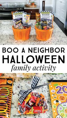 Neighborhood Boo Game, Neighbor Boo Ideas, Youve Been Bood Basket, Halloween Gifts For Neighbors, Halloween Boo Basket Ideas For Neighbors, Secret Halloween Gifts, Booed Halloween Ideas Neighbors, Getting Booed Ideas, Boo Treats For Neighbors