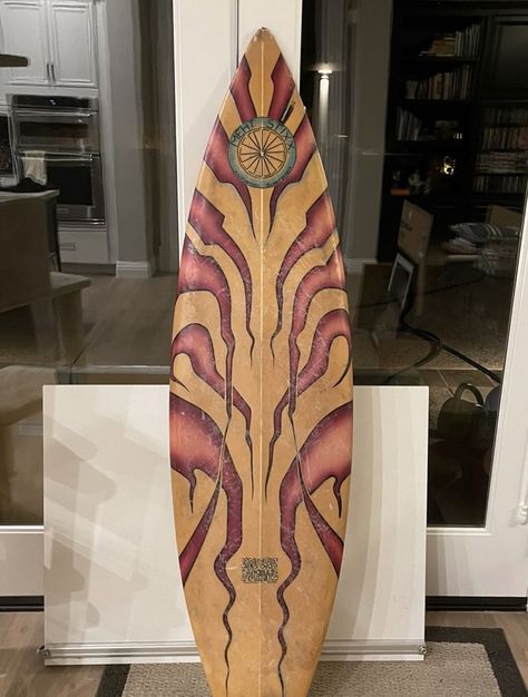 Surfboards Design, Surf Board Designs, Surfboard Design Ideas Board Art, Aesthetic Surfboard Design, Vintage Surfboard Design, Fish Surfboard Design, Surfboard Art Design, Boards Of Canada, Blue Surfboard Design