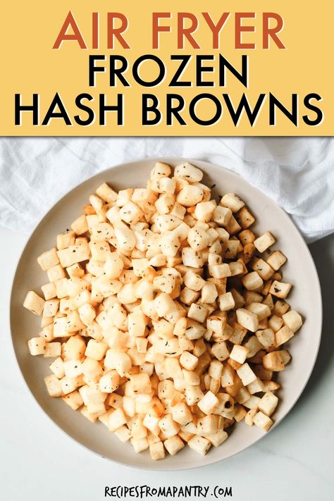 Airfryer Hashbrowns Frozen, Hash Brown In Air Fryer, Frozen Breakfast Potatoes In Air Fryer, Hashbrown Airfryer Easy Recipes, Frozen Hash Browns In Air Fryer, Air Fryer Frozen Hashbrowns Diced, Air Fry Hashbrowns, Hashbrown Airfryer, Frozen Hashbrowns In Airfryer