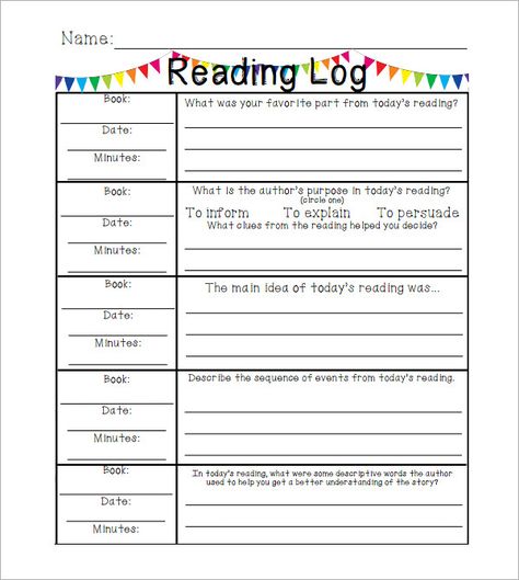 reading log template elementary Weekly Reading Log Printable Free, Reading Log Template, Speech Worksheets, 2nd Grade Books, 3rd Grade Books, Education Worksheets, Reading Homework, Reading Log Printable, Reading Activity