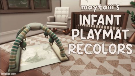 infant playmat recolors Sims 4 Cc Infant Play Mat, Ts4 Infant Cc, Sims Infants, Infants Cc, Infant Cc, Sims Stories, Sims Packs, Cc Furniture, The Sims 4 Packs