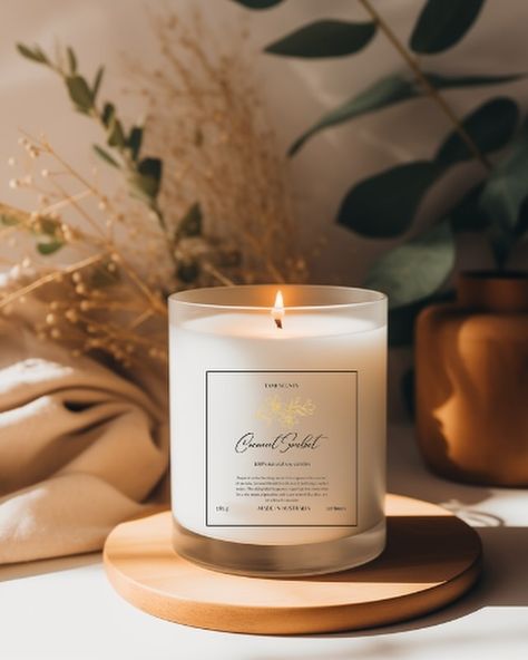 Coconut sorbet….. #soycandles #candles #homedecor Coconut Sorbet, Candles Aesthetic, Candle Aesthetic, May 27, Soy Candles, Scented Candles, Coconut, Candles, On Instagram