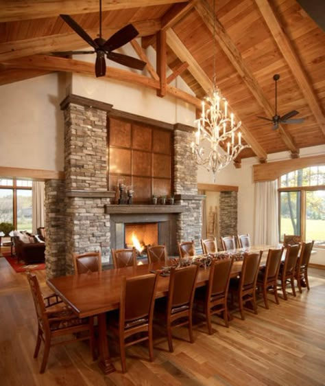 i love the long table by the fire place Long Dining Room Tables, Long Narrow Living Room, Large Dining Room Table, Kitchen Dining Room Combo, Narrow Living Room, Dining Room Contemporary, Long Dining Table, Traditional Dining Room, Rustic Dining Room