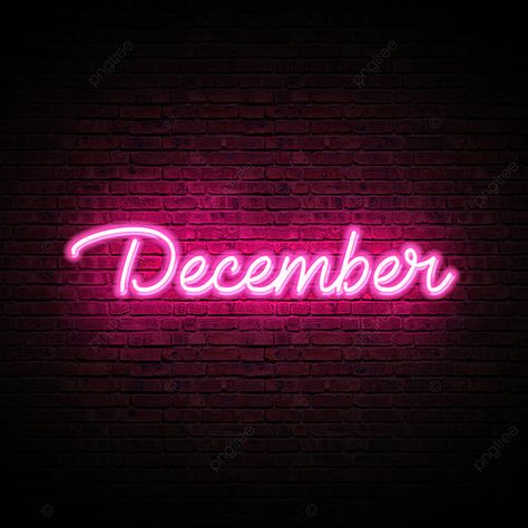 Neon Glow December Month Text Effect Pink Neon Wallpaper, December Month, Neon Light Wallpaper, Big Sales Banner, Summer Sale Banner, November Wallpaper, Neon Signs Quotes, Neon Quotes, November Month