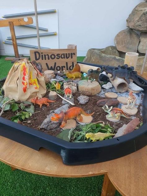 Frozen Dinosaur Eggs, Dinosaurs Eyfs, Dinosaur Small World, Tuff Tray Ideas Toddlers, Dinosaur Lesson, Nanny Activities, Dinosaur Activities Preschool, Park Party, Eyfs Activities