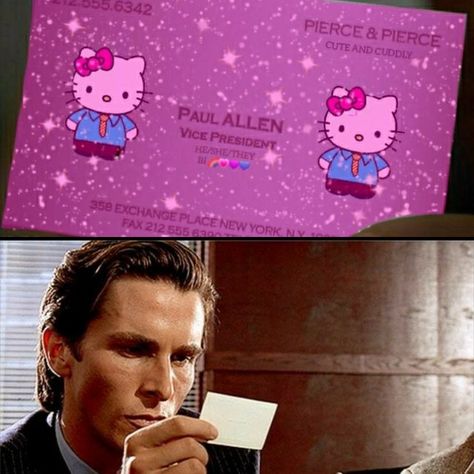 Catboy Patrick Bateman, Paul Allen X Patrick Bateman, Patrick Bateman Funny Pfp, Patrick Bateman Catboy, Patrick Bateman Wallpaper Desktop, Patrick Bateman Fanart Cute, Patrick Bateman Matching Pfp, Patrick Bateman Hello Kitty, Kawaii Patrick Bateman