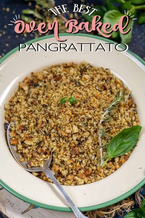 Recipes That Use Bread Crumbs, Pangrattato Recipe, Chermoula Recipe, Italian Fries, Processor Recipes, Cauliflower Pasta, Italian Diet, Italian Breadcrumbs, Creamy Cauliflower