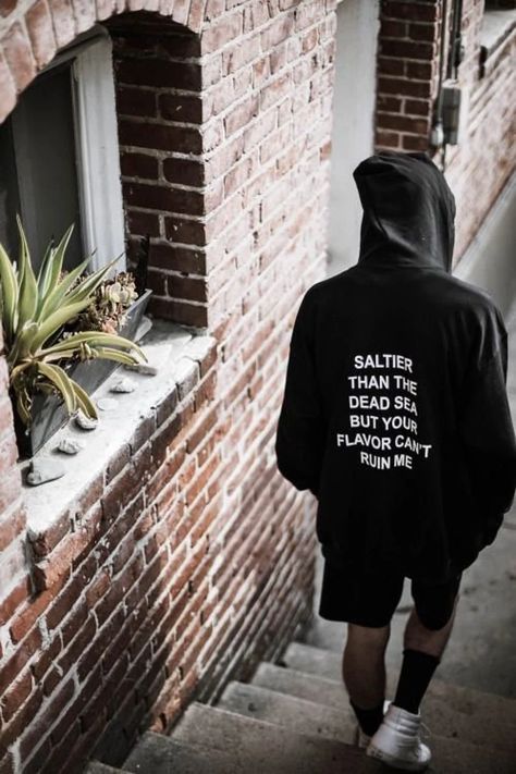 Saltier than the dead sea but your flavor can't ruin me Unisex hoodie, Oversized hoodie, Tumblr clothing, 18th birthday gift, Christmas gift Der Gentleman, Shirt Design Inspiration, Hoodie Women, Foto Poses, Men Street, Dead Sea, Black Sea, Fashion Streetwear, 인물 사진