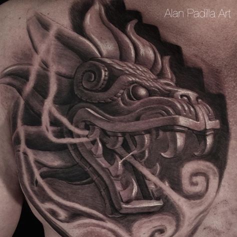 Aztec Eagle Tattoo, Quetzalcoatl Art, Tattoo Sketch Art, Quetzalcoatl Tattoo, Aztec Drawing, Aztec Artwork, Aztec Tattoos, Chicano Tattoos Sleeve, Mexican Tattoo