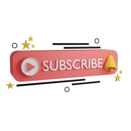 Subscribe Button Png, Subscribe Button, 3d Icons, Unreal Engine, Icon Pack, Cinema 4d, Free Design Resources, 3d Illustration, Design Resources