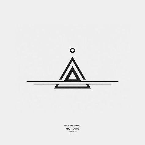 DAILY MINIMAL on Instagram: “NO.009 #dailyminimal #minimal #art #geometry” Simbols Tattoo, Tato Geometris, Daily Minimal, Typographie Logo, Tatuagem Masculina Pequena, Triangle Tattoos, Muster Tattoos, Geometric Tattoo Design, Tato Lengan