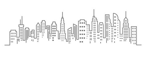 Architecture Line Art, City Outline, Skyline Homes, Panoramic Landscape, Black Building, Hundertwasser Art, City Vector, Building Drawing, City Silhouette