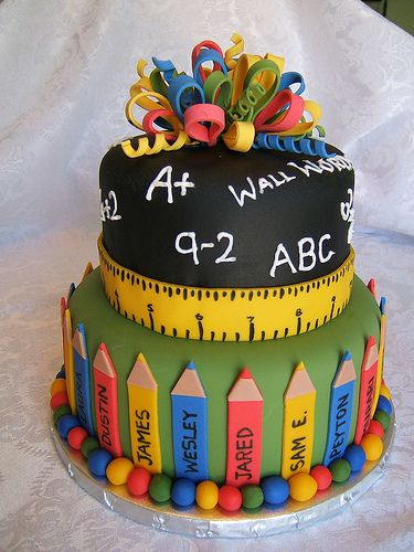 Preschool Cake Rodjendanske Torte, Teacher Cakes, School Cake, Special Occasion Cakes, Novelty Cakes, Graduation Cakes, Occasion Cakes, Love Cake, Fancy Cakes