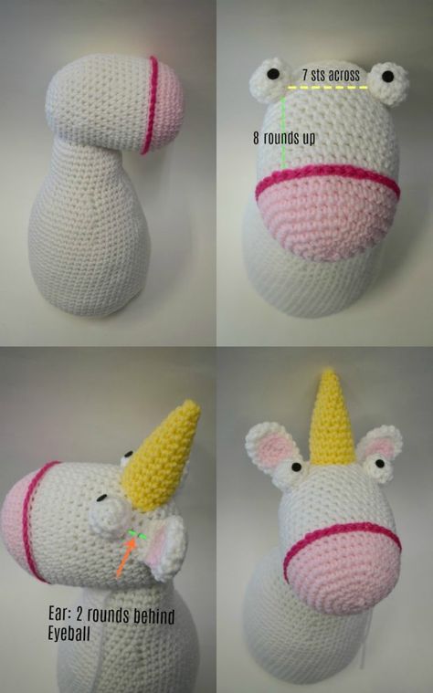 Fluffy Unicorn Amigurumi Pattern - Free - Ami Amour Fluffy Unicorn, Kawaii Logo, Diy Crochet Toys, Crochet Tutorial Pattern, Quick Crochet Patterns, Magical Creature, Eyelash Yarn, Crochet Unicorn, Crochet Patterns Free Blanket