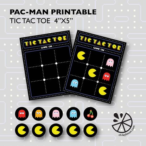 40th Birthday Games, Pac Man Party, Games For Men, Birthday Decorations For Men, Men Party, Video Game Party, Mens Birthday Party, Man Party, Party Printable