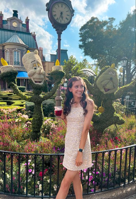 #disneyphoto #disneyphotography #disneyaesthetic #epcot #flowerandgarden #disneyvacation Disney Epcot Pictures, Disney Senior Pictures Photo Ideas, Epcot Photo Spots, Epcot Instagram Pictures, Epcot Pictures, Epcot Photos, Epcot Aesthetic, Epcot Picture Ideas, Disney Influencer