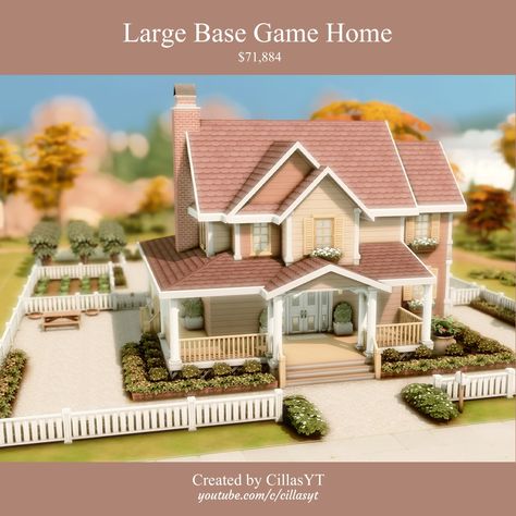 Sims 4 House Inspo Base Game, Sims 4 Downloadable Houses, Sims 4 Inspo Base Game, Sims 4 Houses Basegame, The Sims 4 Building Ideas Base Game, Base Game Family Home Sims 4, Sims 4 Cc Base Game House, Sims 4 Cc Homes Patreon, Sims 4 Maxis Match House Download