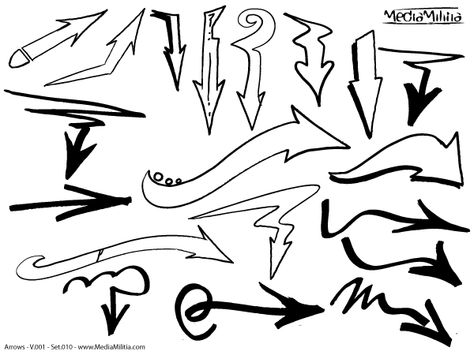 Free Arrows Vector Graphics Set 10 Graffiti Arrows, How To Do Graffiti, Graffiti Elements, Arrow Illustration, Anime Logo, Beautiful Letters, Graff Art, Design Tricks, Hip Hop Artwork