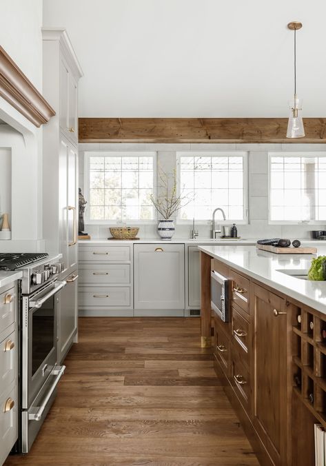 Wood Beam Over Kitchen Sink, Beams Above Kitchen Cabinets, Wood Beam Over Window, Support Beam Kitchen, Beam Over Window, Exposed Beam Kitchen, Beam Above Window, Wooden Beams In Kitchen, Wood Beams Kitchen