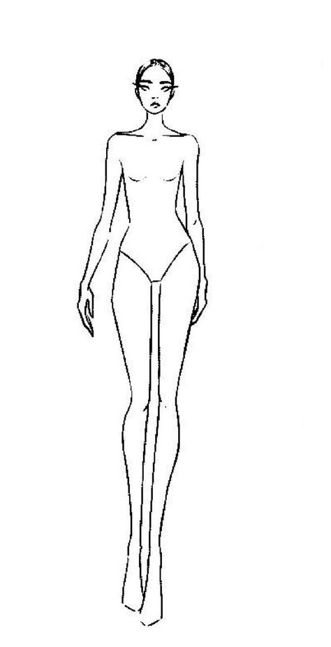 Fashion Sketch Mannequin, Dress Maniquin Drawing, Mannequin Figure Drawing, Fashion Design Croquis Template, Body Base Drawing For Fashion Design, Manaquin Body Reference, Model Stencil Fashion, Fashion Sketch Model Template, Mannequin Template Fashion Design