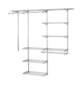 Amazon.com - Rubbermaid Configurations 3H8800 3- to 6-Foot Deluxe ... Rubbermaid Closet Organizer, Wire Closet Systems, Household Storage Containers, Custom Closet Organization, Pantry Laundry, Closet Kits, Reach In Closet, Closet Systems, Large Closet